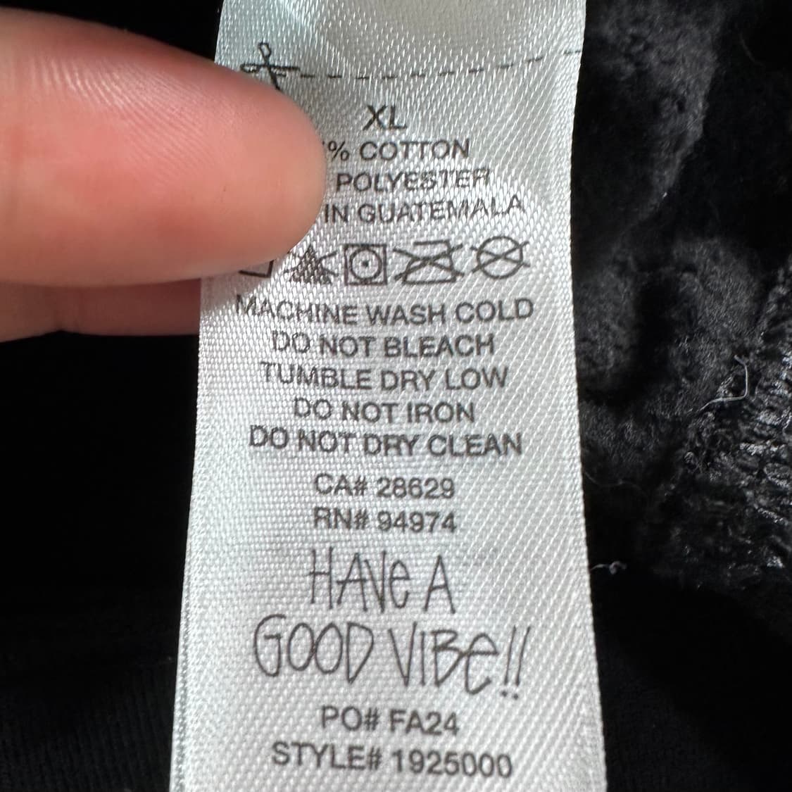 스투시 스탁로고 오버사이즈 블랙 후드티 상품이미지7