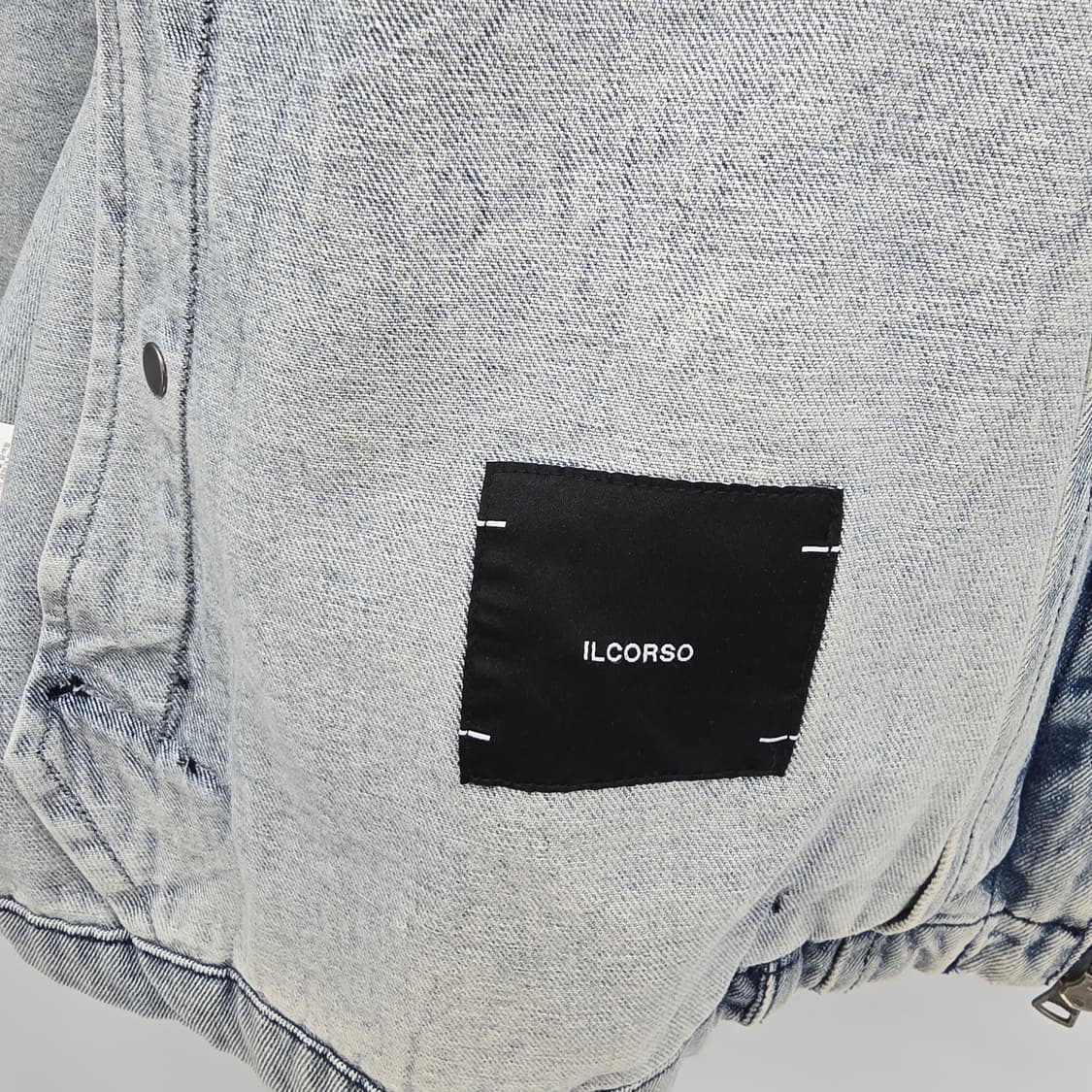 IL CORSO 데님 집업 자켓 0XL 오버핏 빈티지 데님자켓 상품이미지8