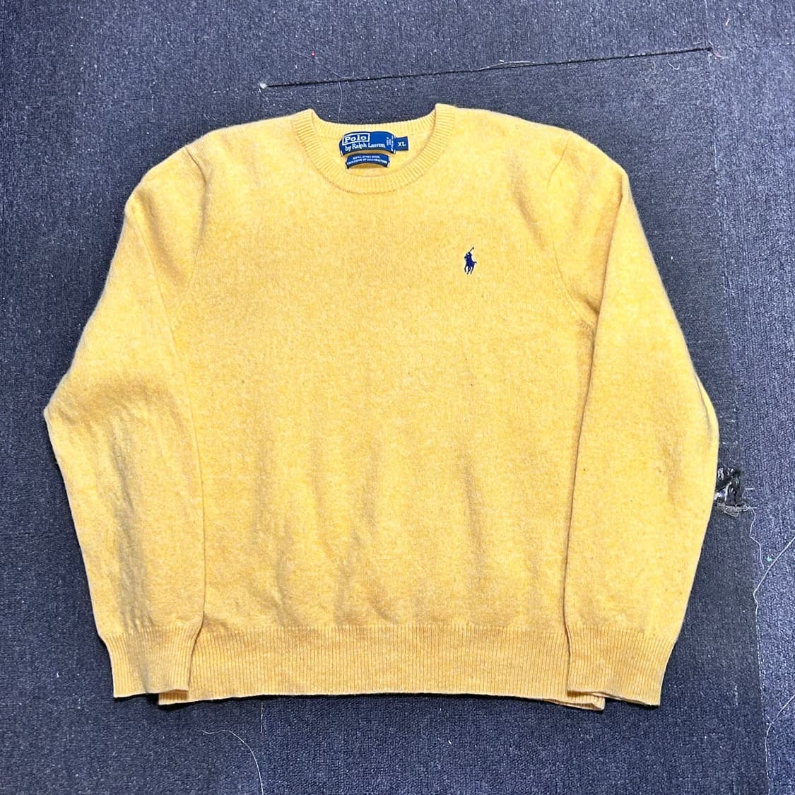 폴로 병아리 옐로 램스울 노랑색 니트 XL 상품이미지3