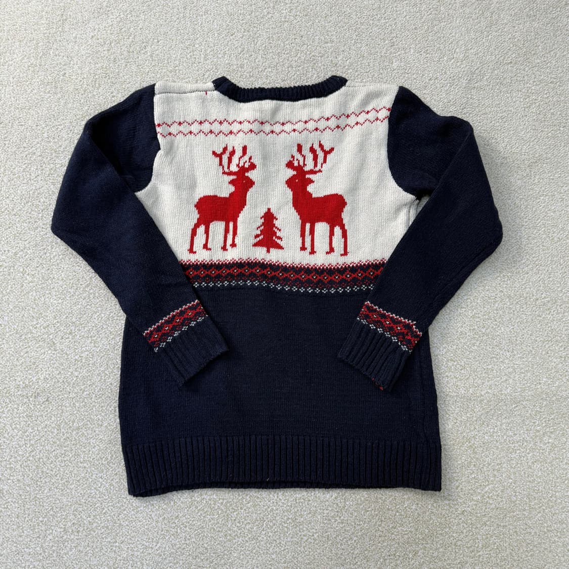 [실측확인] 빈티지 사슴 니트 스웨터 0119T1 상품이미지2