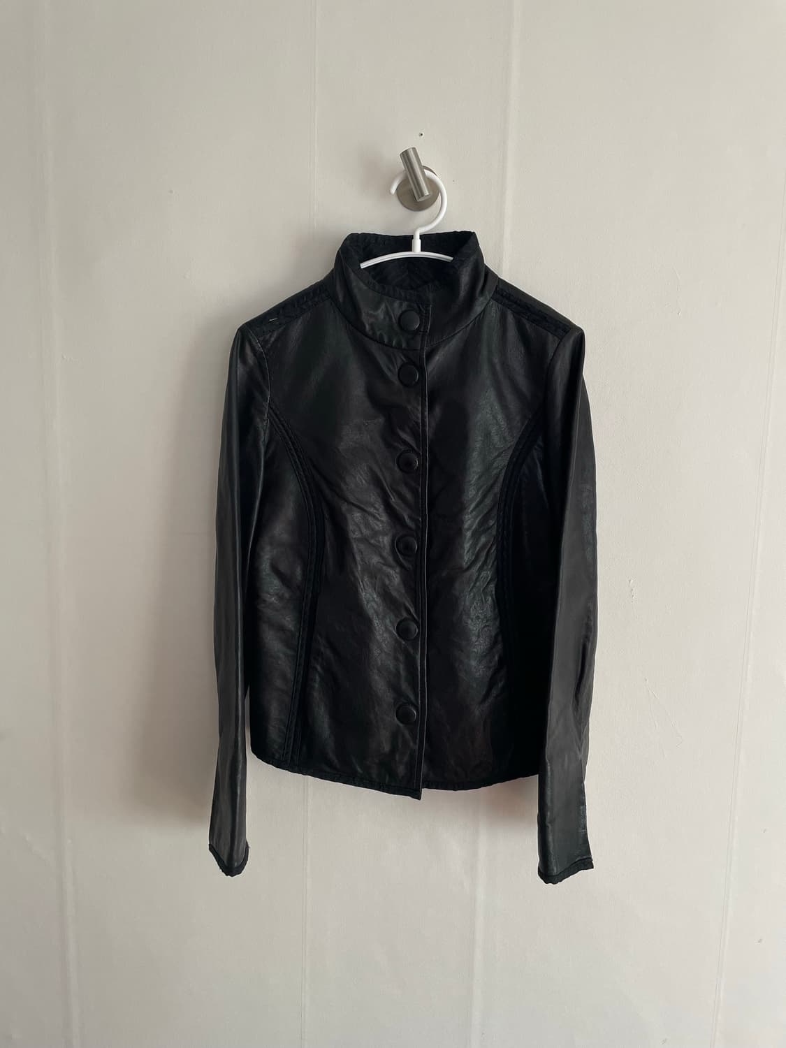 armani collezioni leather jacket 상품이미지1