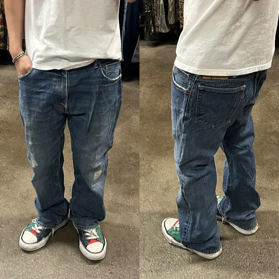 리바이스517 부츠컷 리페어진 (35“) 상품이미지5