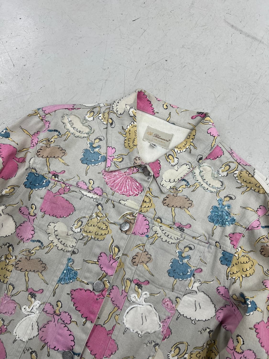 2001 SS 블루마린 발레리나 비즈 자켓  상품이미지3