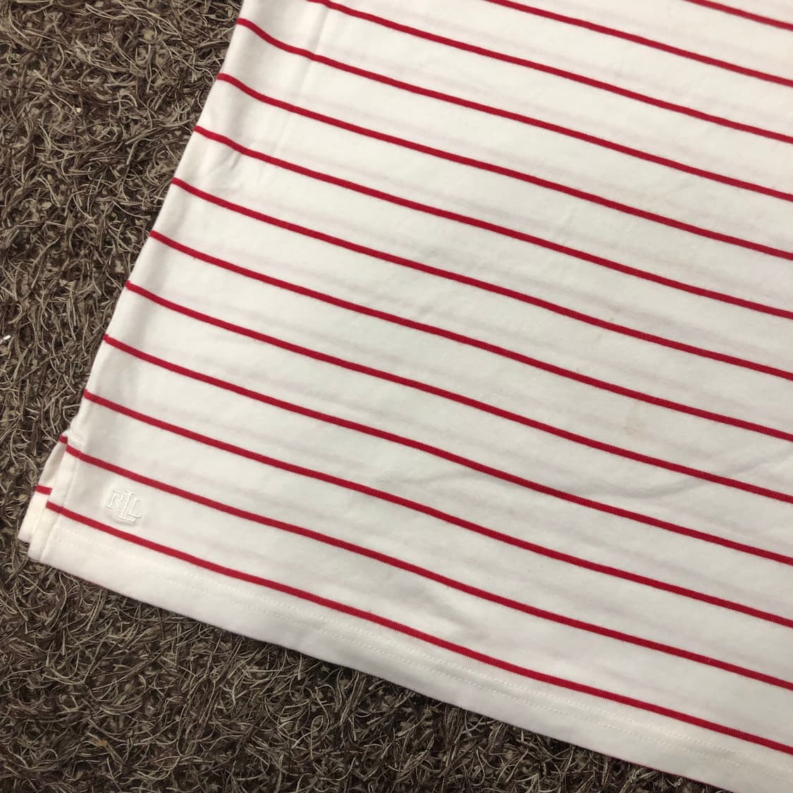 L 로렌 랄프로렌 여성 스트라이프 반팔 티셔츠 상품이미지3