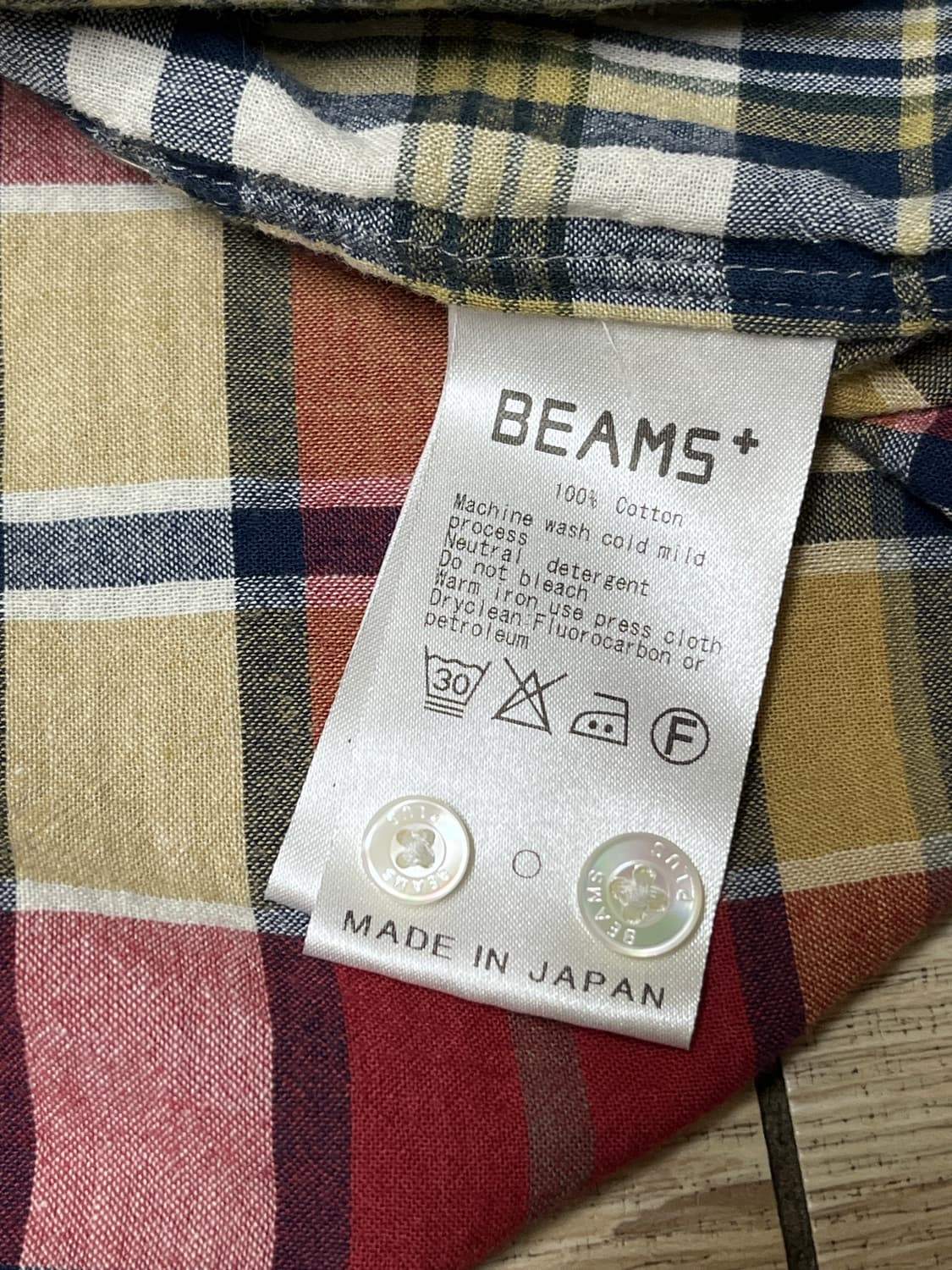 BEAMS+ 멀티컬러 체크 셔츠 L 상품이미지5