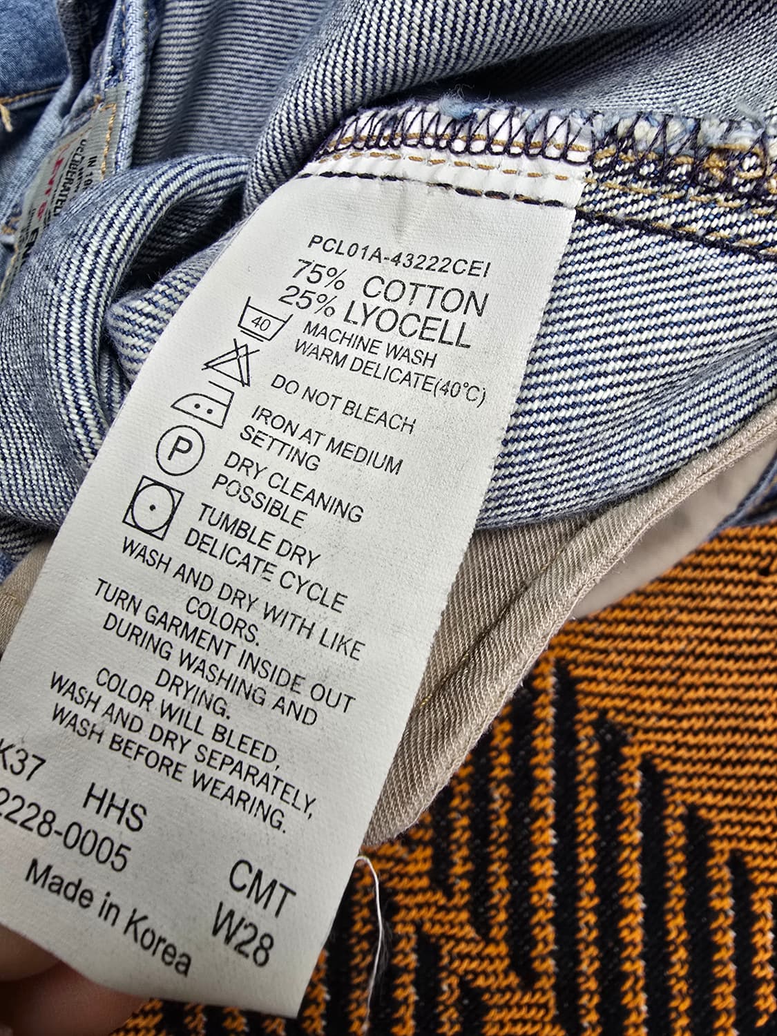 리바이스 엔지니어드진 빈티지 워싱 데님 반바지 (1822) 상품이미지5