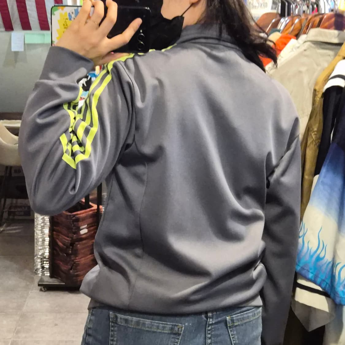 [NO.9] 아디다스 형광 포인트 그레이 져지 상품이미지4