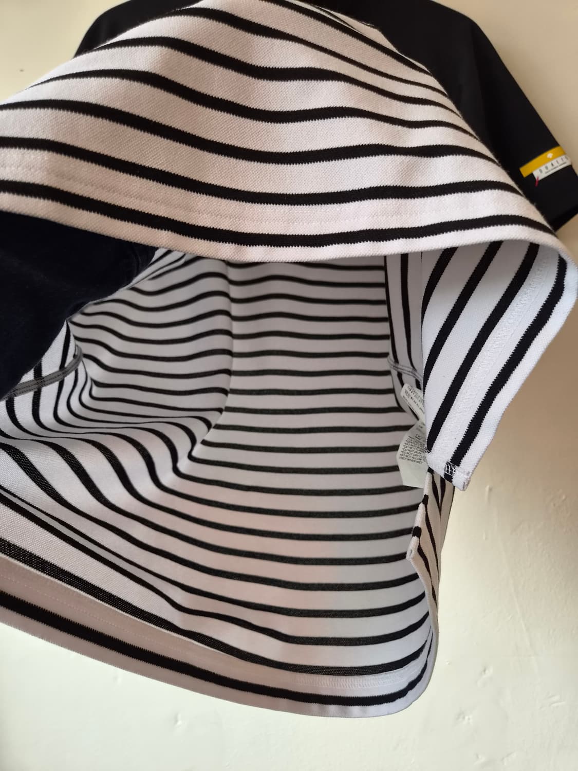 데상트 남성 블랙배색반팔PK카라티셔츠 105사이즈 상품이미지6