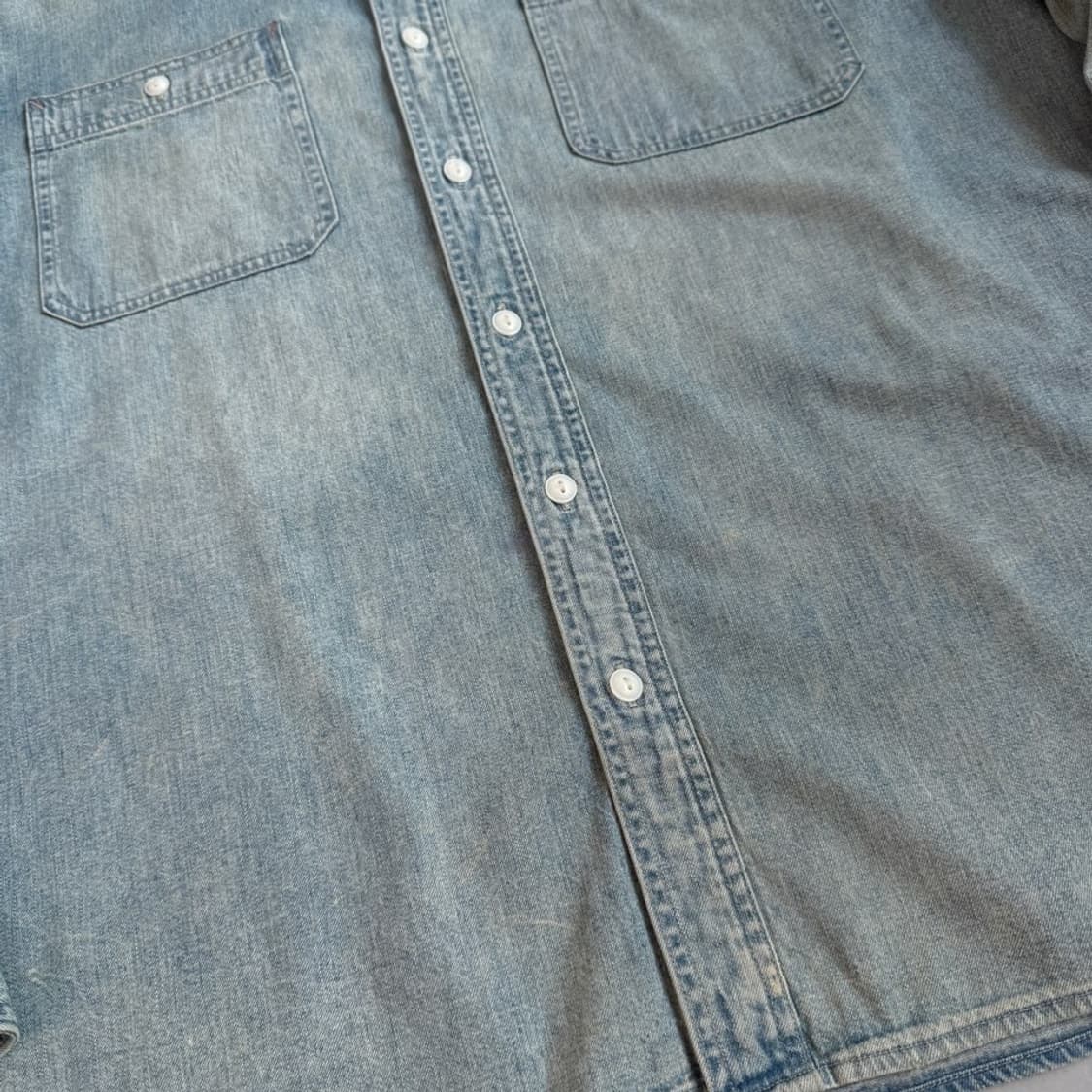 RRL 더블알엘 XXL 투포켓 빅사이즈 워크 데님셔츠 상품이미지3