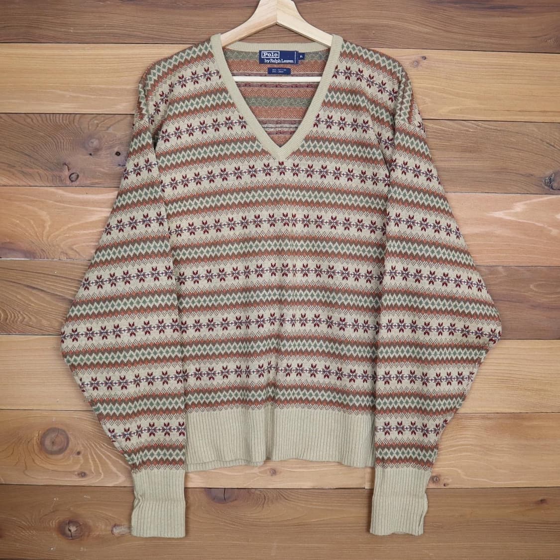 폴로 페어아일 브이넥 니트   상품이미지1