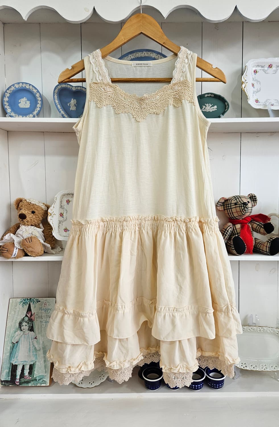 axes femme 레이스 프릴 원피스 상품이미지1