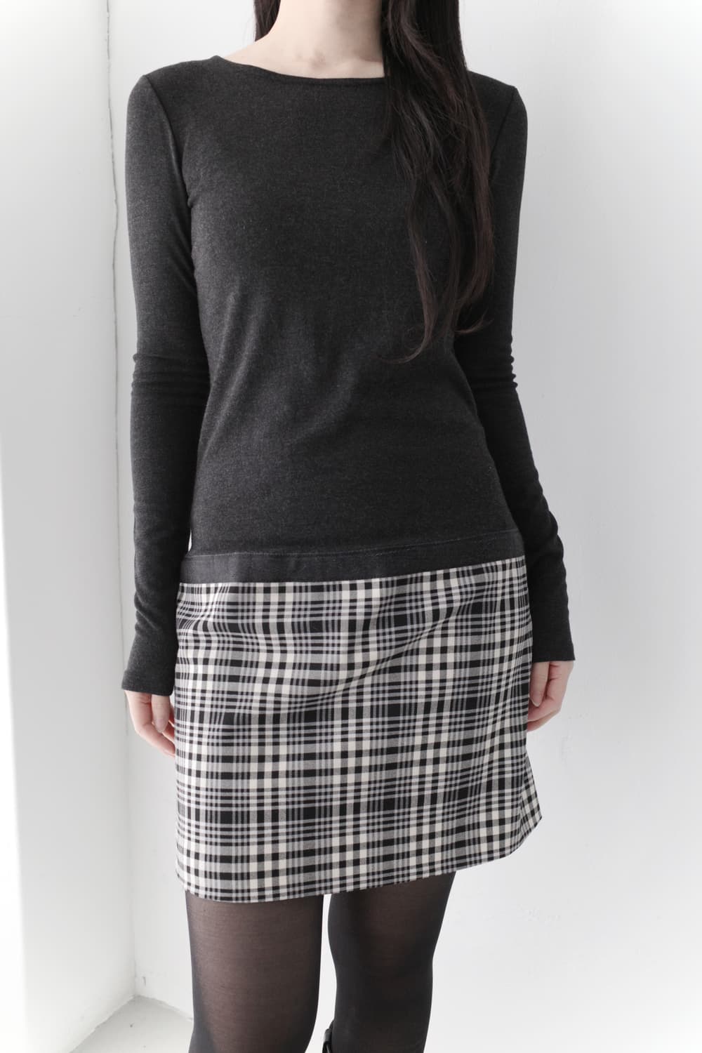 theory) check mini one-piece 상품이미지7