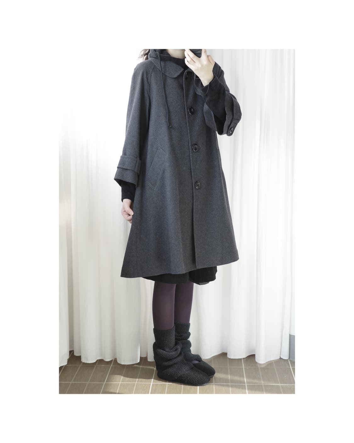 개인결제창 Comme ca ism charcoal coat 상품이미지3