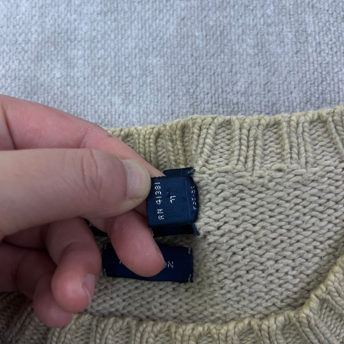 95 폴로랄프로렌 코튼 베이지 니트 상품이미지4