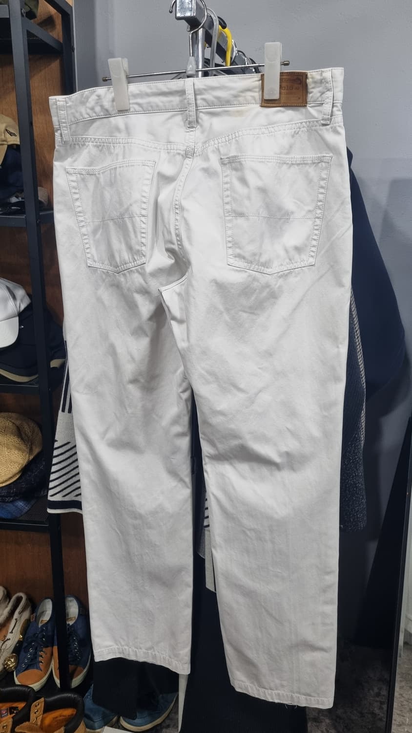 POLO 화이트 코튼팬츠 남성 34size 상품이미지6