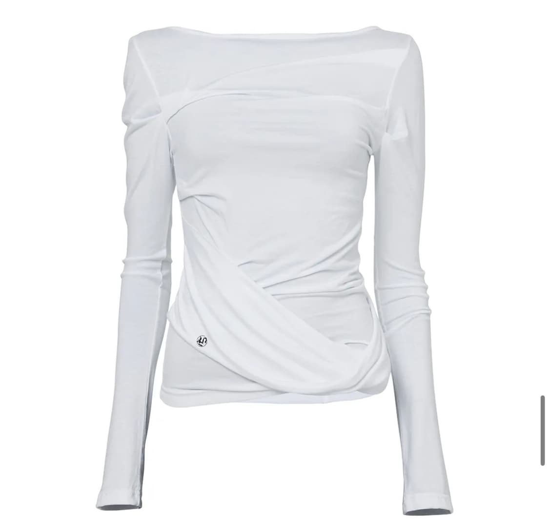 Drape Layered Long Sleeve (FL-128_White) 상품이미지1