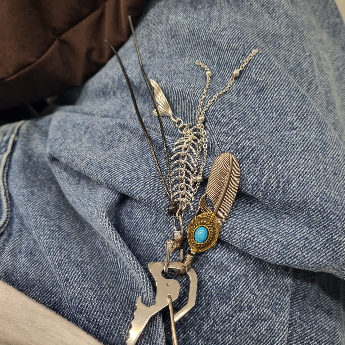 Ver2. ÉTHER (불가시한 공기) 키링 silver keyring 상품이미지3