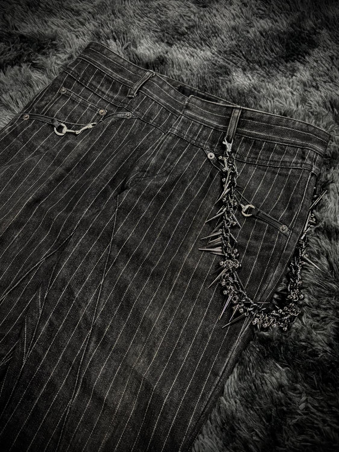 Luv Masion 스트라이프 데님 팬츠 상품이미지3