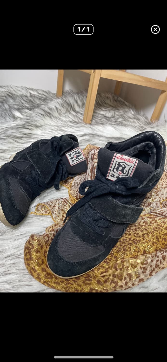 ASH 아쉬 Bowie 블랙 웨지힐 스니커즈 상품이미지3