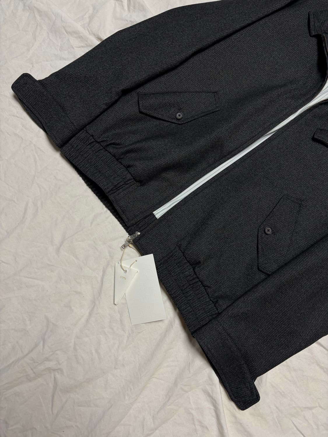 [새상품] STU 하이넥 스트라이프 울 자켓 / M 상품이미지7