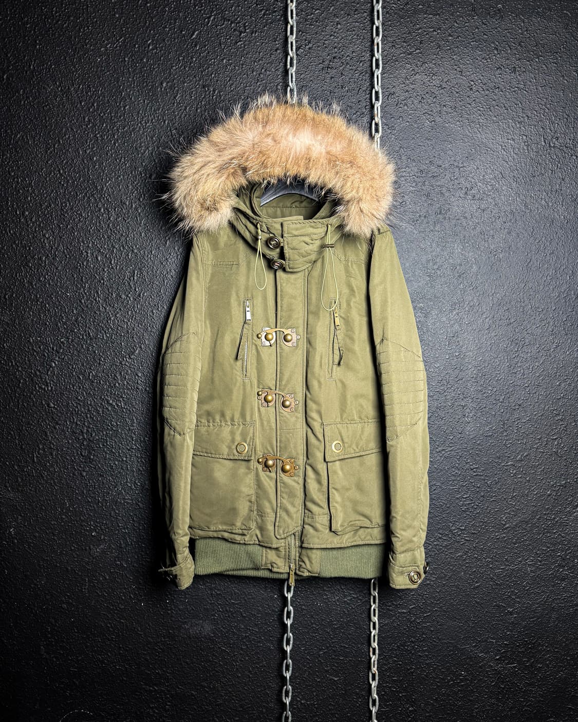 Vintage Fur Hood Short Parka 상품이미지7