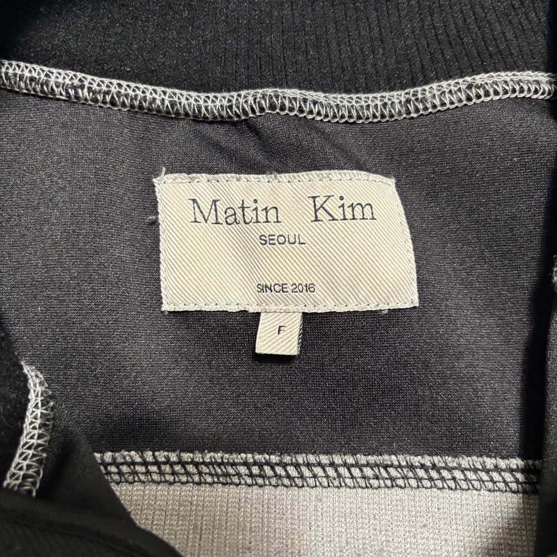 Free 마땡킴 하이넥 블랙 집업 상품이미지4