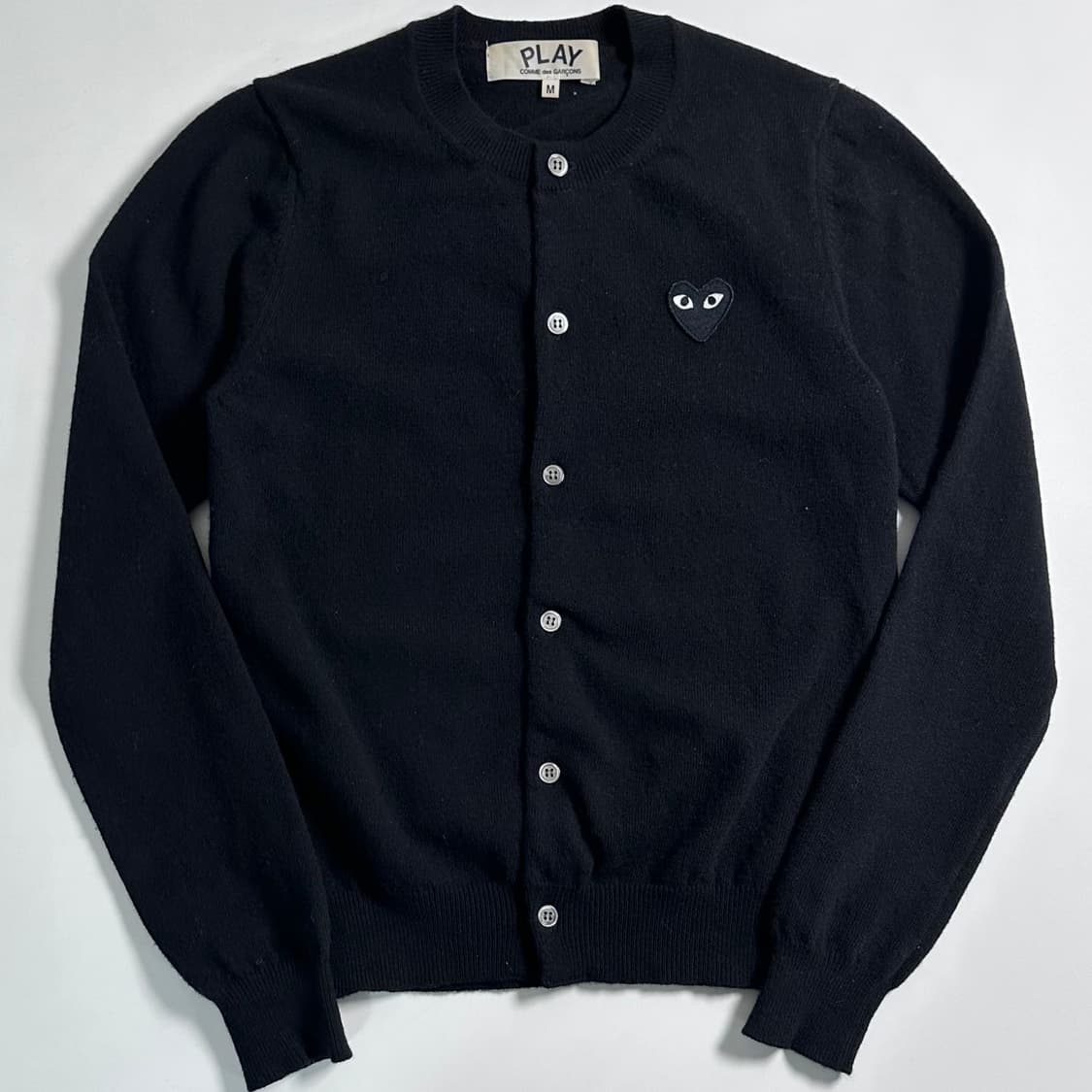 꼼데가르송 유넥 블랙 울 가디건 상품이미지1