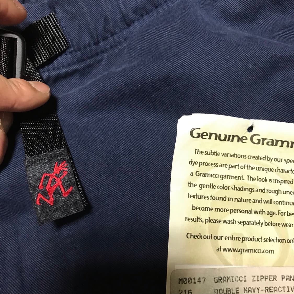 재팬 그라미치 초기 모델 더블 네이비 와이드 치노 택 새상품 상품이미지7