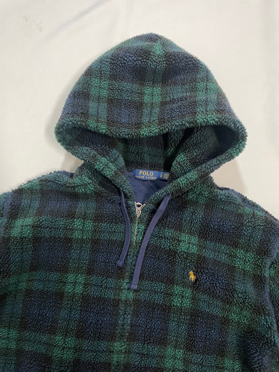 랄프로렌 폴로 타탄체크 플리스 후드집업  상품이미지4