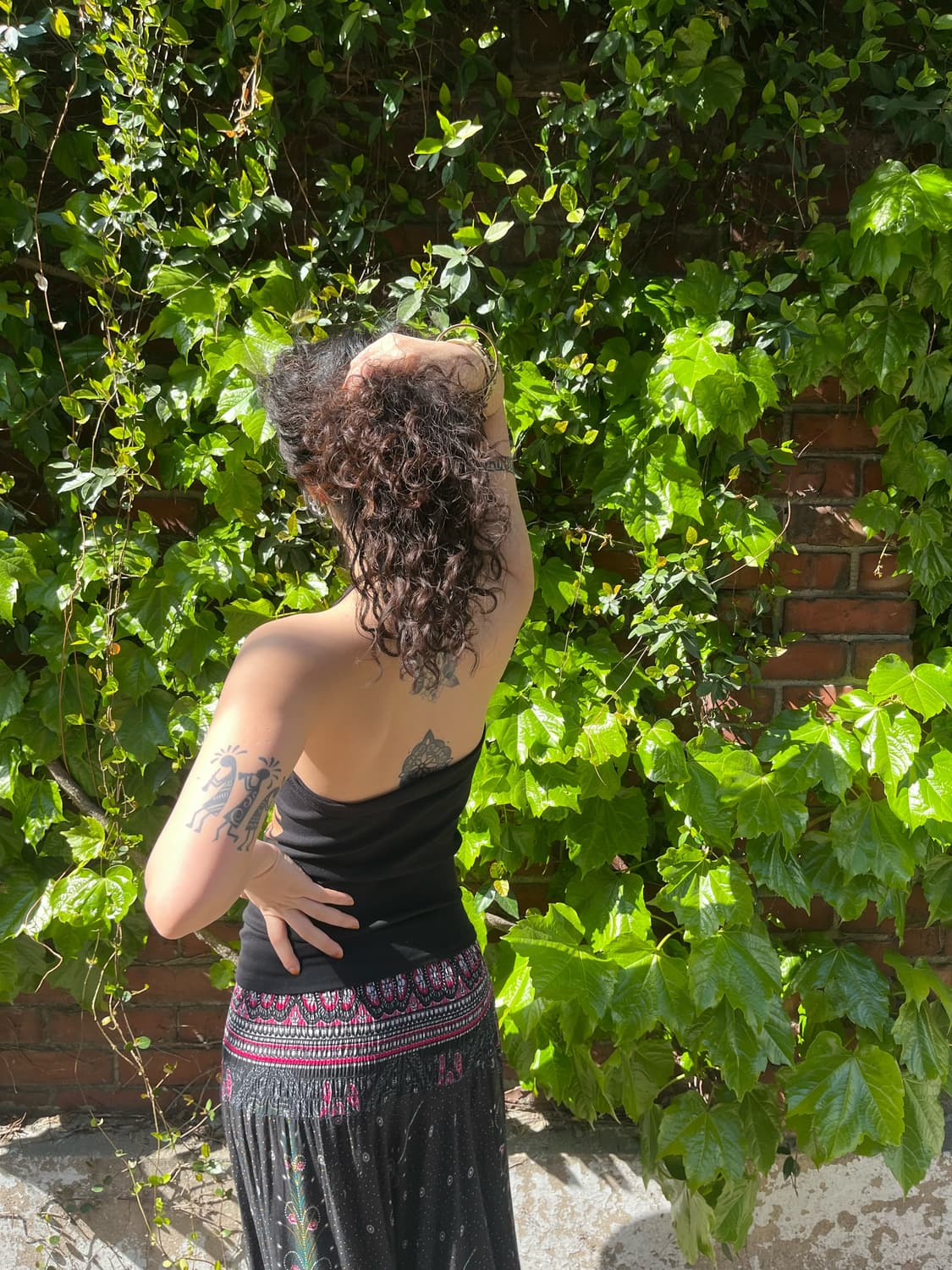 히피 태양 문양 홀터넥 상품이미지7