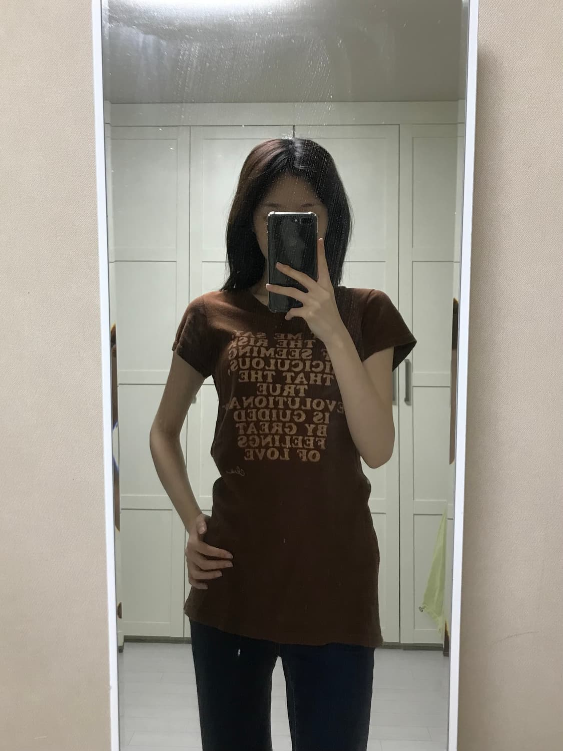 프린팅 브라운 티셔츠 상품이미지1