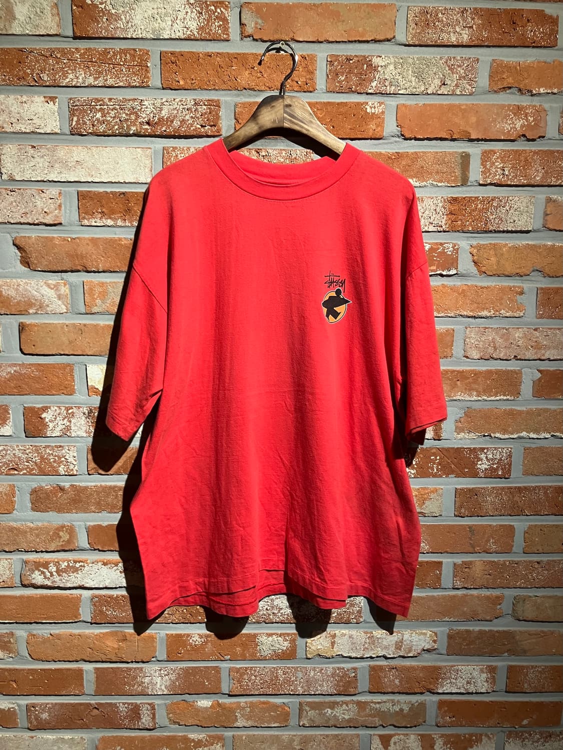 90s USA 빈티지 올드 스투시 비치 루트 서프맨 반팔 티셔츠 상품이미지2