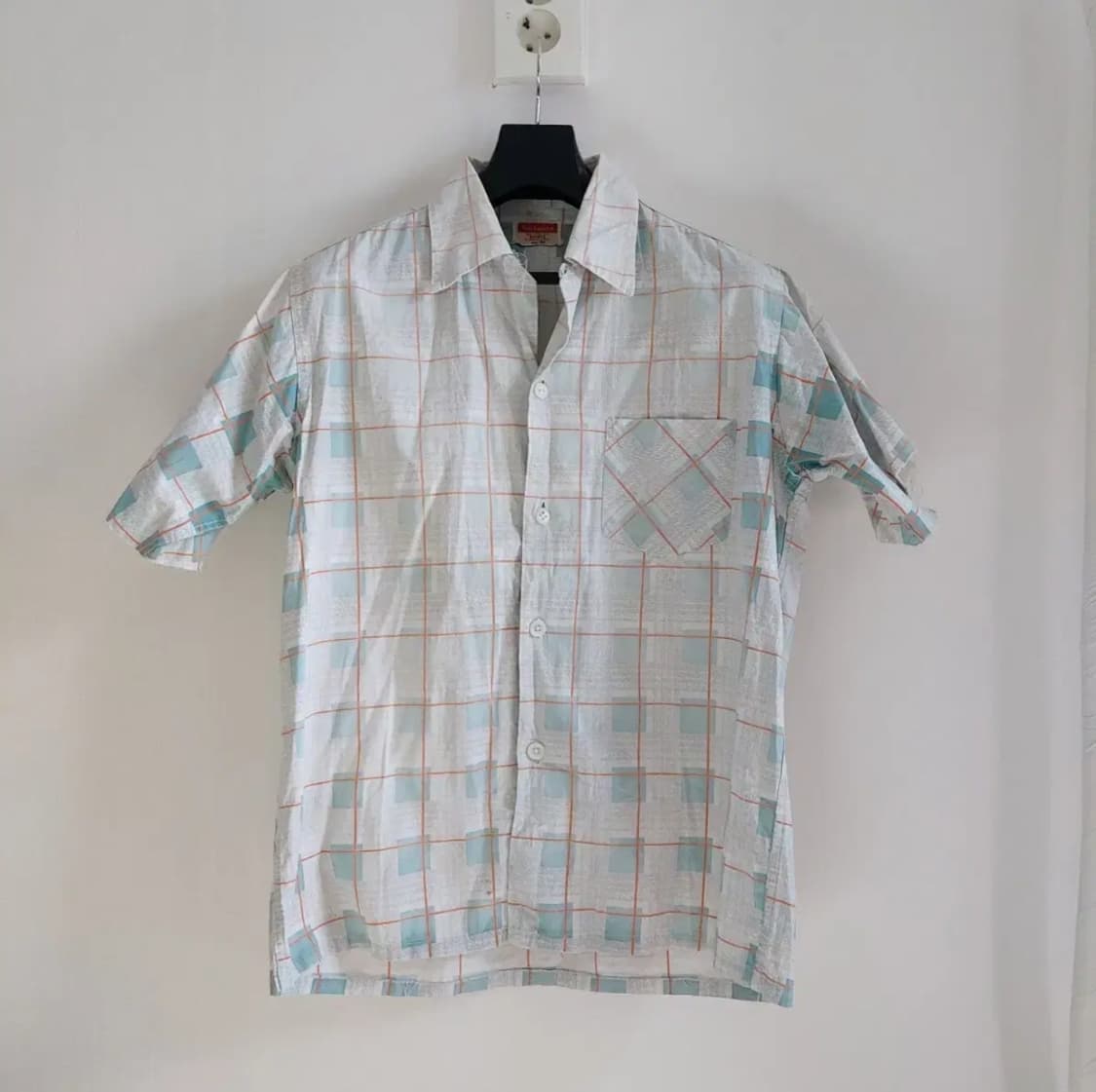 40년대 빈티지 USA 선페이드 셔츠 선페이딩 디스트레스드 상품이미지2