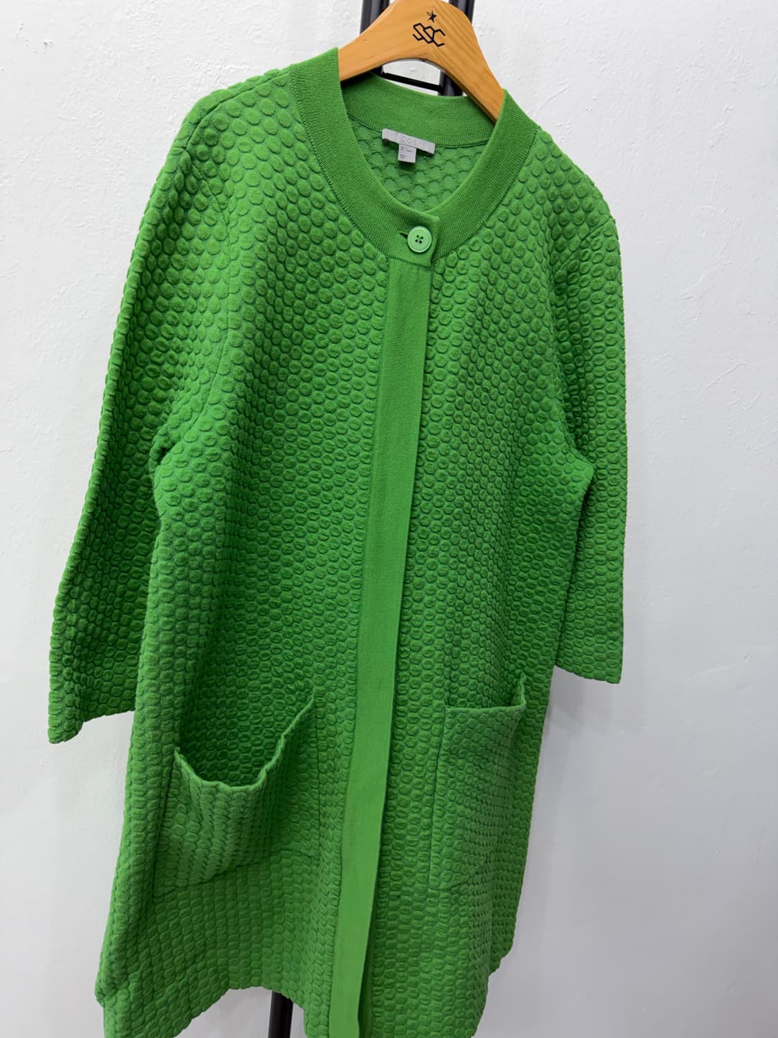 정품) COS 코스 여성 그린 니트 가디건 M 상품이미지2