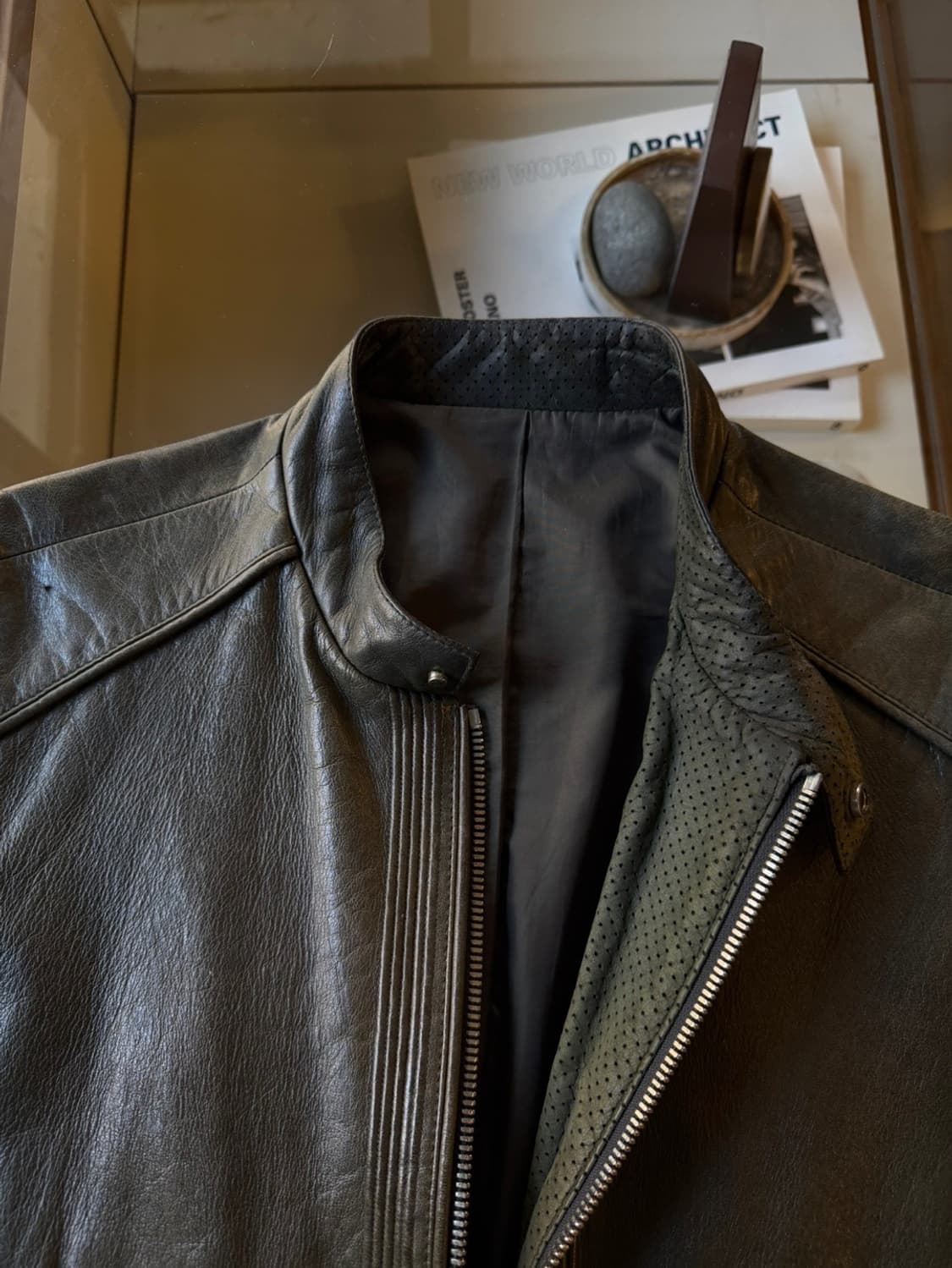 반하트 디 알바자 램스킨 라이더 자켓 슬림100 상품이미지7