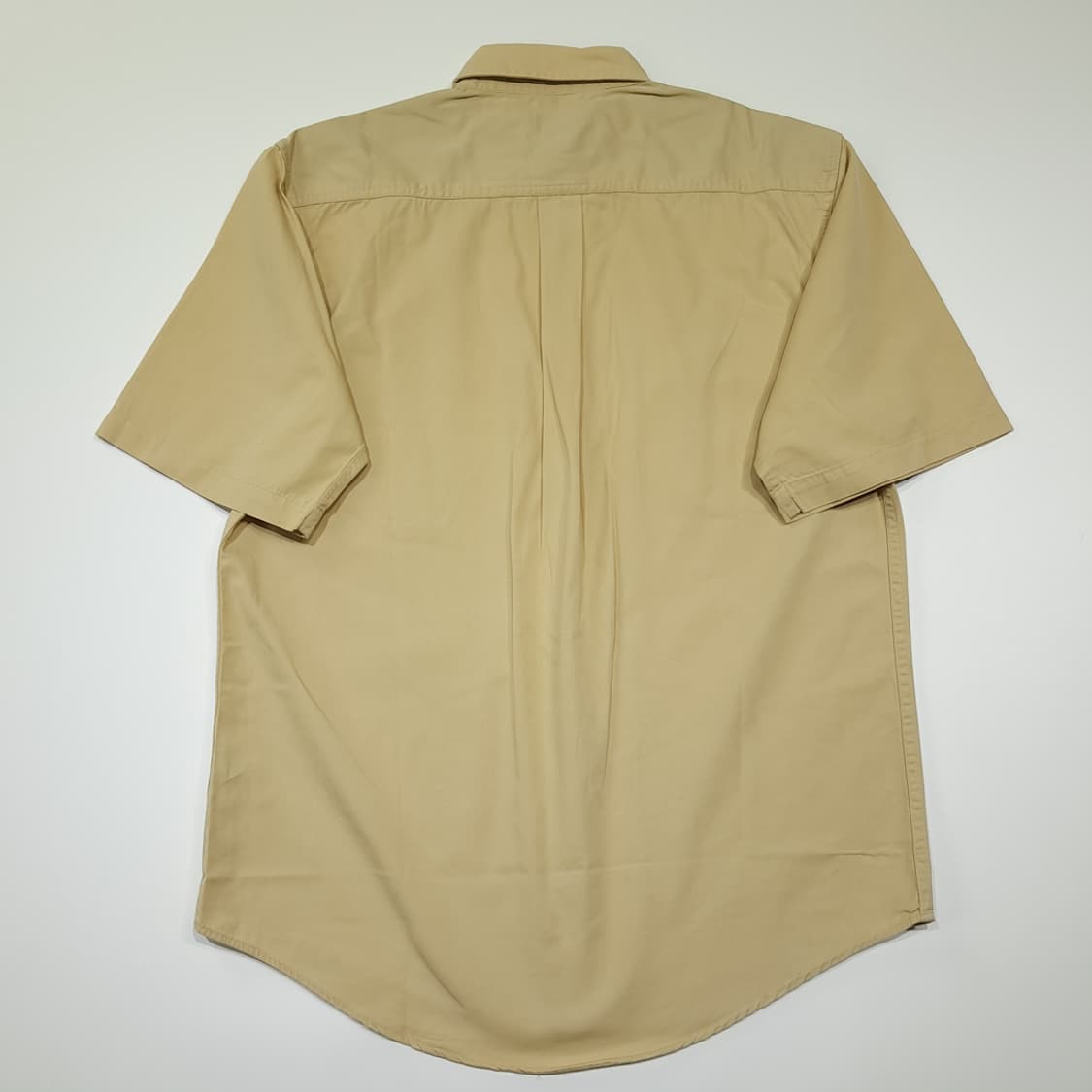 CK017 S 칼하트 00s 가죽패치 머스타드 반팔 워크 셔츠 남방 상품이미지8