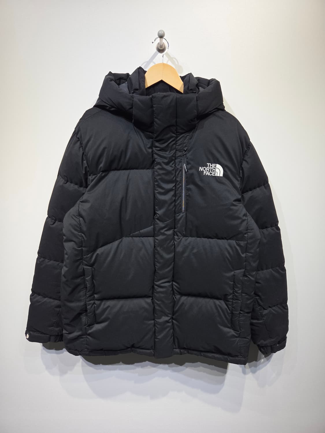 노스페이스 블랙 RDS 구스다운 후드 패딩 상품이미지2
