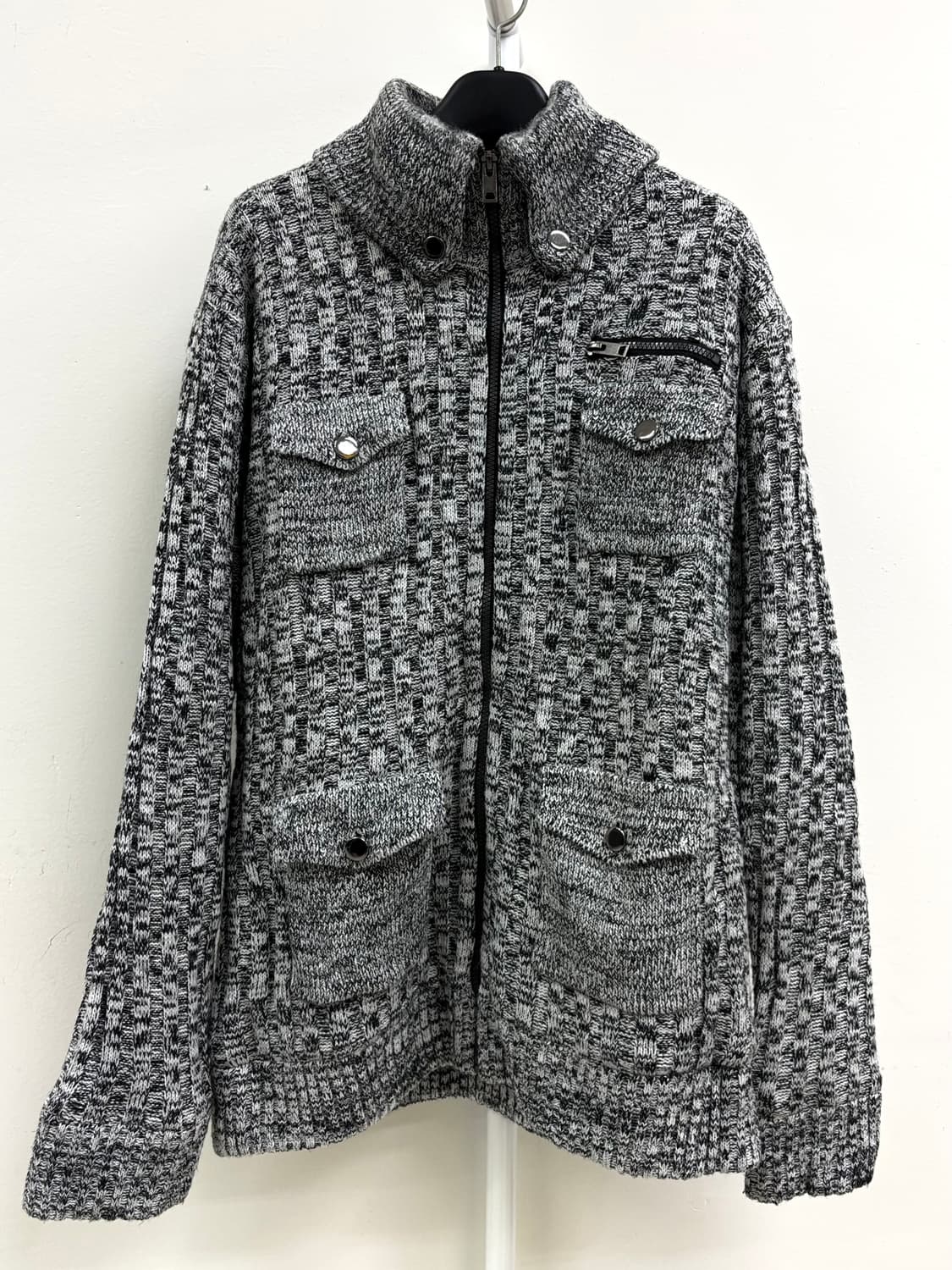 빈티지 락시크 니트집업 상품이미지4