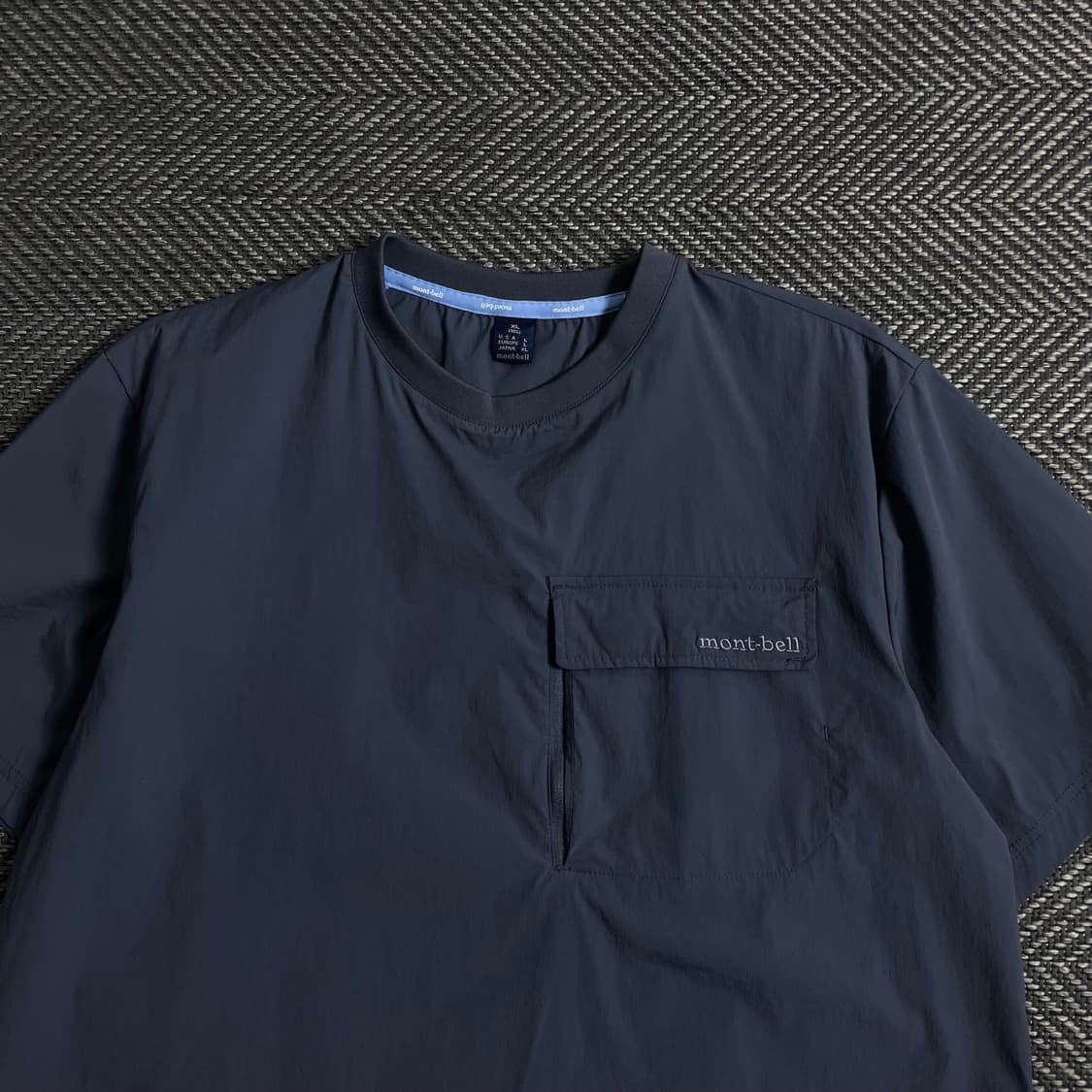 몽벨 아치로고 나일론 포켓 반팔 우븐 웜업 y 3866 상품이미지5