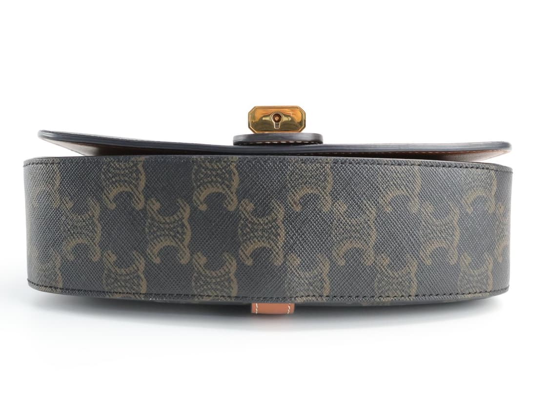 셀린느 클러치 온 스트랩 타부 트리옹프 캔버스 숄더백 상품이미지4