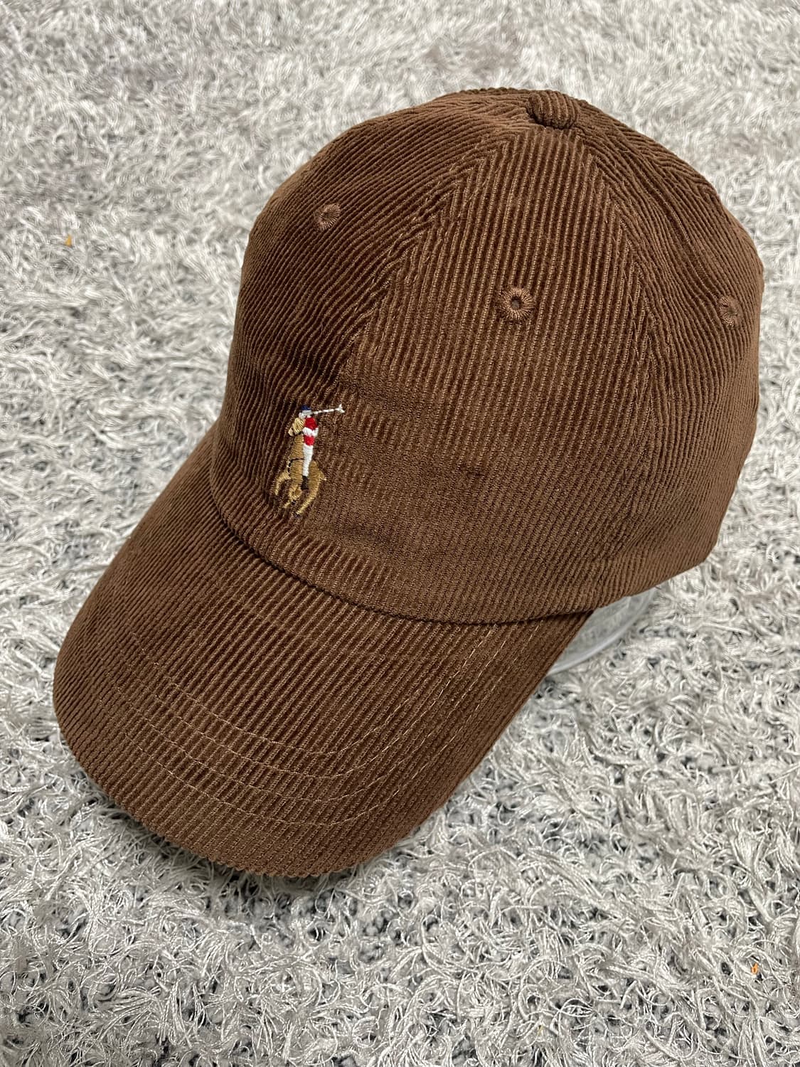 폴로Polo 컬러포니 다크브라운 코듀로이 캡 Free 상품이미지1