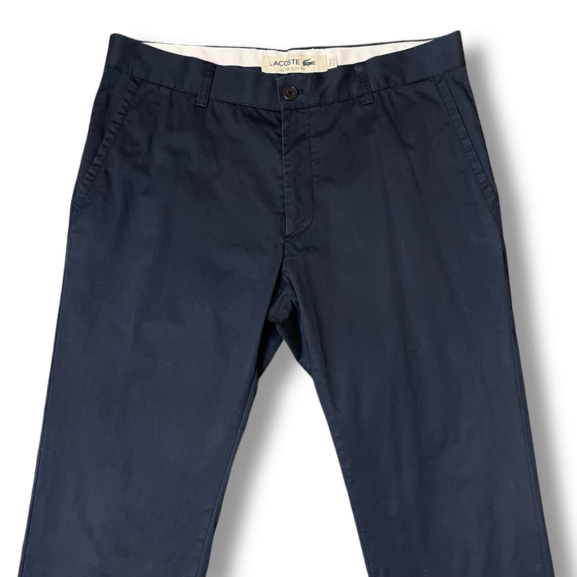 (35) 라코스테 네이비 울트라 슬림핏 치노 팬츠 상품이미지3