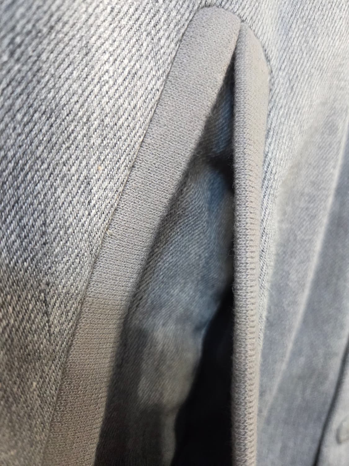 G-STAR 회색 레더 소매 스타디움 자켓(M) 상품이미지5