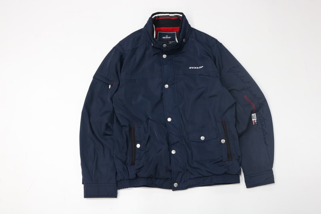 던롭 빈티지 네이비 멀티 포켓 스포츠 블루종 점퍼 (L) 상품이미지2