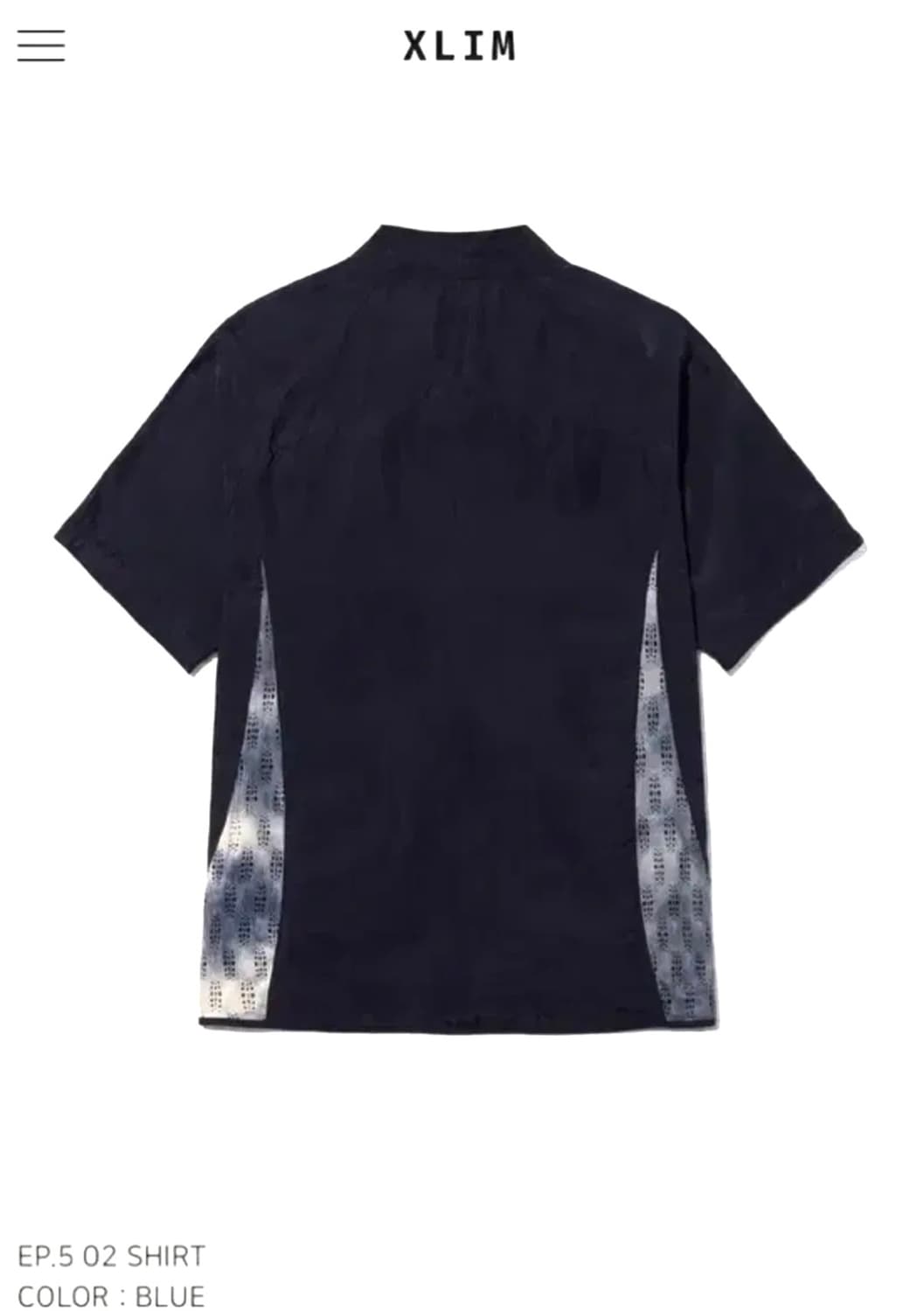 엑슬림 EP.5 02 SHIRT COLOR : BLUE 0size 상품이미지1