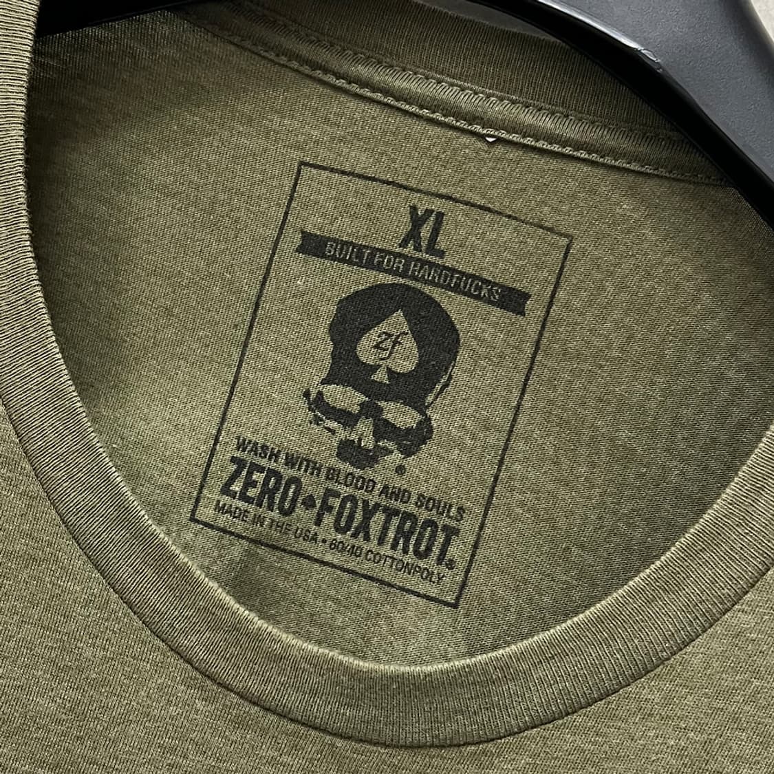 USA 빈티지 Zero Foxtrot 그래픽 반팔티 XL 상품이미지5