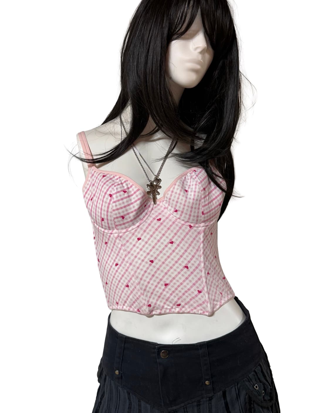 빈티지 러블리코어 하트 코르셋 상품이미지3