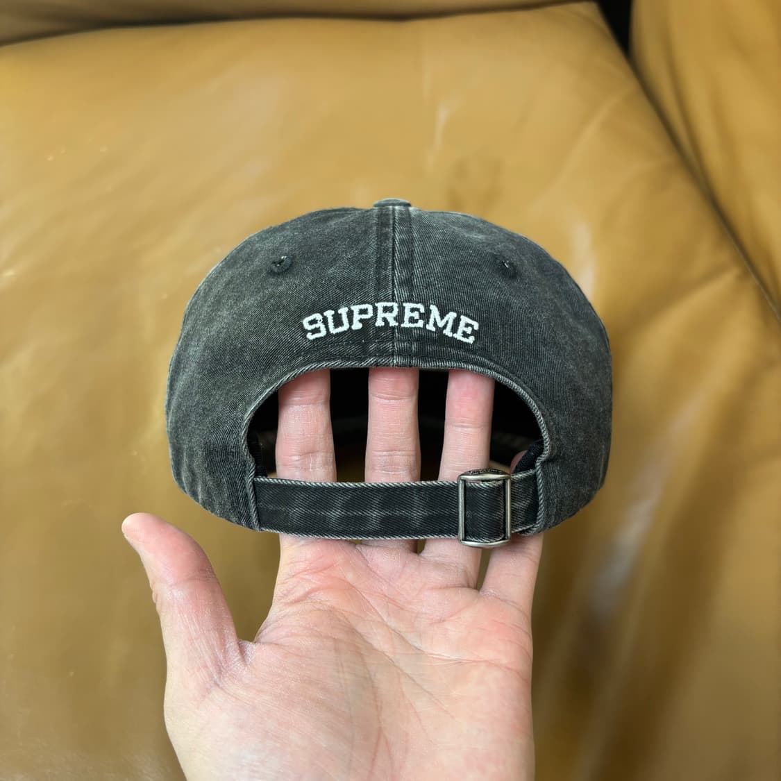 슈프림 S로고 볼캡 모자 20SS 피그먼트 블랙 상품이미지10