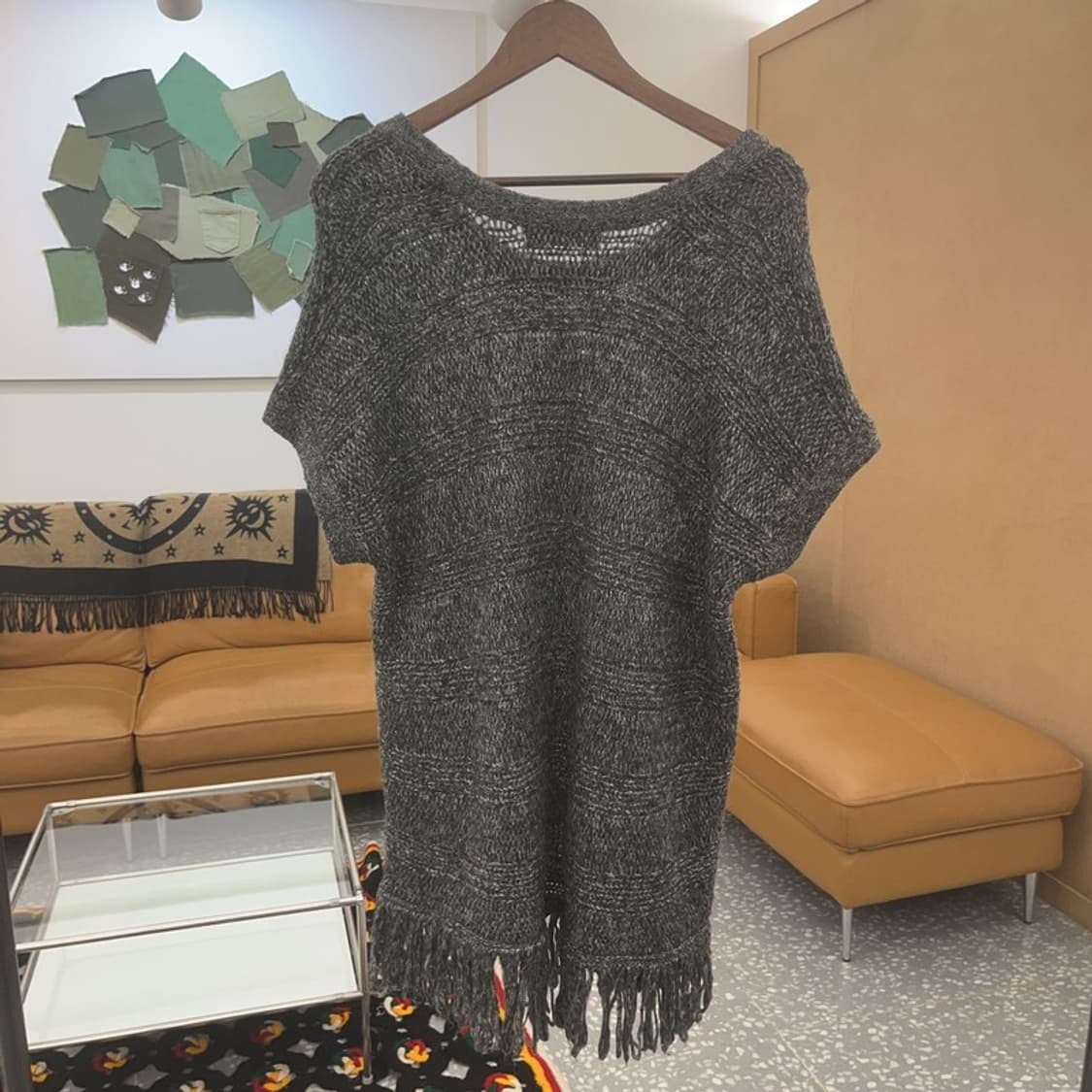 미치코 런던 보헤미안 프린지 래글런 태슬 디테일 니트 L C06519 상품이미지5