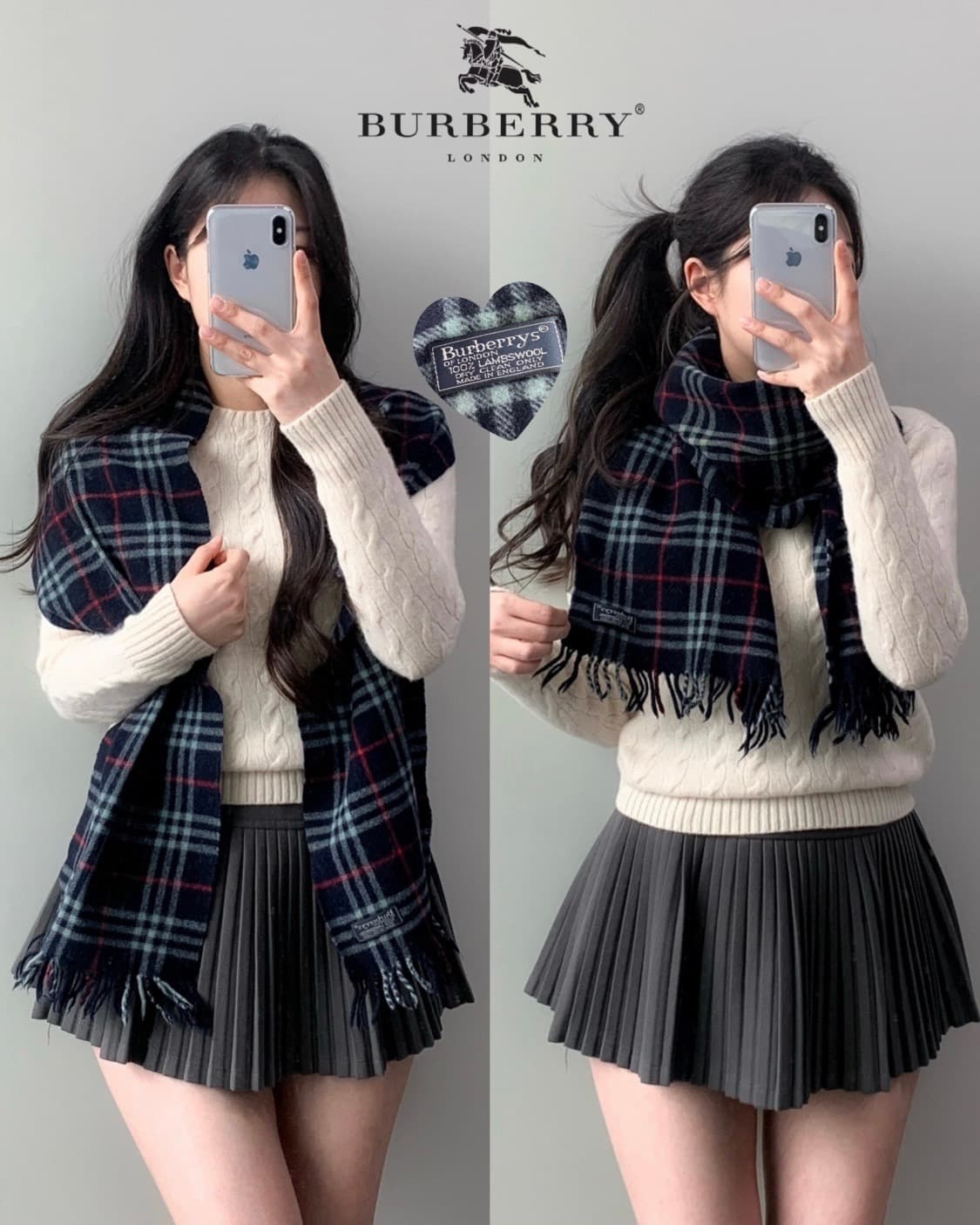 버버리 램스울 머플러 상품이미지1